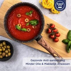 Westinghouse Steelpan Inductie - Ø 20 Cm - Zwart Marmer - Speciale Editie -Aanbiedingen Keukengerei Winkel 1200x1200 792