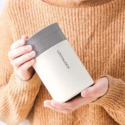 Lock&Lock RVS Thermos Lunchbox - Voedselcontainer - Voedseldrager - Lunchpot - Snackbox - Soepbeker To Go - Warme Maaltijden - Volwassenen - 500ml - Houdt Tot 6 Uur Warm - Lekvrij - Wit -Aanbiedingen Keukengerei Winkel 1200x1200 813