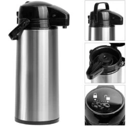 Basic Thermoskan Met Pomp - 1,8 Liter - RVS - Vaatwasserbestendig -Aanbiedingen Keukengerei Winkel 1200x1200 908