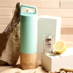 Dzukou Saint Elias - Bamboe Thermosfles – Theefles Met Filter - Theebeker To Go Met Theefilter / Infuser – RVS Drinkfles - Luchtdicht En Lekvrij – 530 Ml -Aanbiedingen Keukengerei Winkel 1200x1200 921