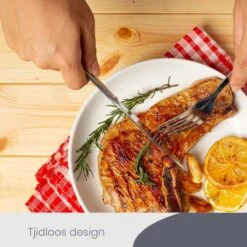 Master Knives 6 Persoons Bestekset (36-delig) - Lepels, Messen, Vorken & Steakmessen - Vaatwasserbestendig - Zilver / RVS 17 Master Knives 6 Persoons Bestekset (36-delig) - Lepels, Messen, Vorken & Steakmessen - Vaatwasserbestendig - Zilver / RVS -Aanbiedingen Keukengerei Winkel 1200x1200 95