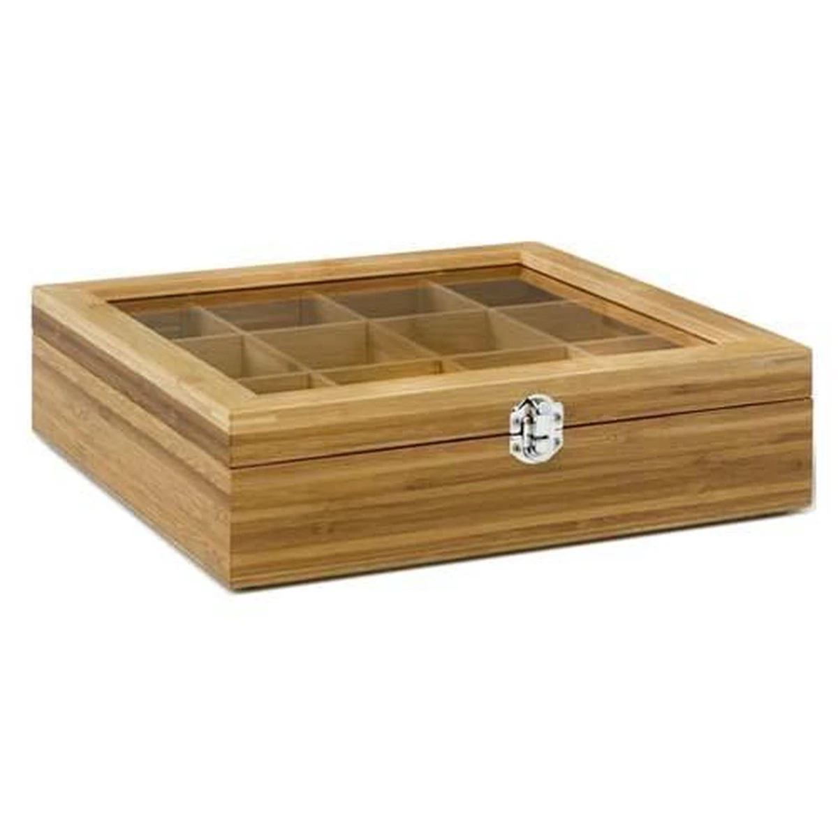 Bredemeijer - Theedoos 12-vaks Venster Bamboe Natural 2 Bredemeijer - Theedoos 12-vaks Venster Bamboe Natural - Afbeelding 2