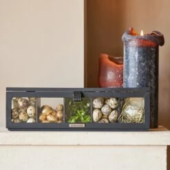 Riviera Maison Theedoos - Urban Loft Tea Box - Zwart -Aanbiedingen Keukengerei Winkel 1200x1200 965