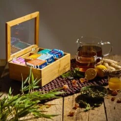 Bambuswald© Houten Theedoos Met 6 Vakken Gemaakt Van 100% Duurzame Bamboe 23 Bambuswald© Houten Theedoos Met 6 Vakken Gemaakt Van 100% Duurzame Bamboe -Aanbiedingen Keukengerei Winkel 1200x1200 977