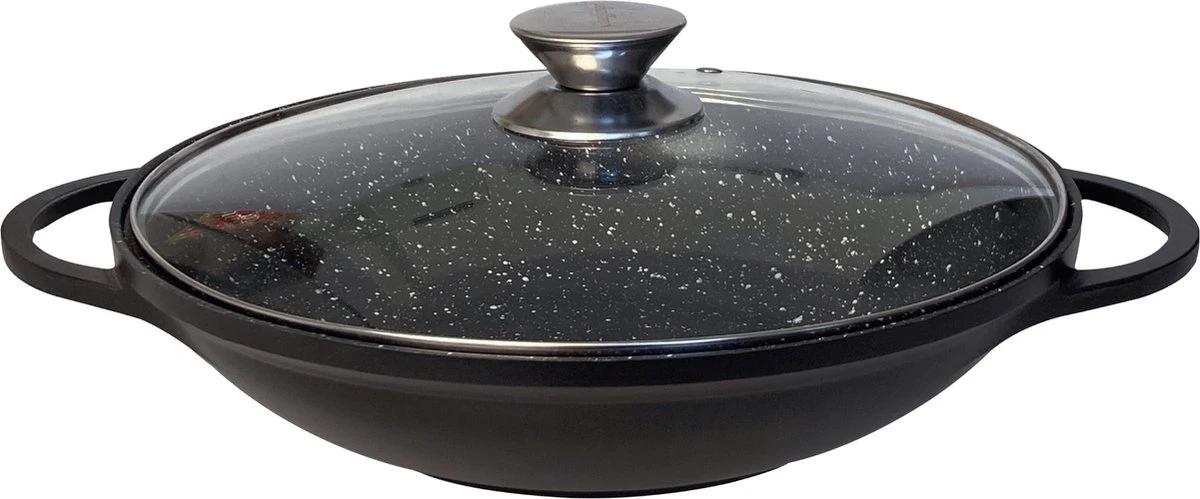 Wok XL Met Deksel 36 Cm - Inductie - Ovenbestendig - Quikshop 1 Wok XL Met Deksel 36 Cm - Inductie - Ovenbestendig - Quikshop