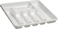 Kunststof Bestekbak/bestekhouder 7-vaks Wit 42 X 39 Cm - Keukenlade/besteklade Inzetbakken -Aanbiedingen Keukengerei Winkel 1200x597