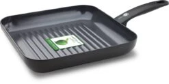GreenPan Cambridge Grillpan 28cm - Zwart - Inductie - PFAS-vrij -Aanbiedingen Keukengerei Winkel 1200x599