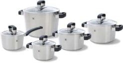 BK Conical Cool Glas Pannenset - 5-delig - Glazen Deksels - Geschikt Voor Alle Warmtebronnen -Aanbiedingen Keukengerei Winkel 1200x620 1