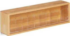 Relaxdays Theedoos 5 Vaks - Theekist - Theezakjeshouder - Bamboe - Voor Ca. 10 Theezakjes -Aanbiedingen Keukengerei Winkel 1200x626 1