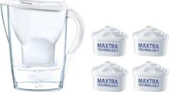 BRITA Waterfilterbundel Marella Cool White + 4 MAXTRA+ Filterpatronen -Aanbiedingen Keukengerei Winkel 1200x649