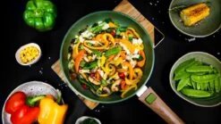 Just Vegan Koekenpan ECO Met Afneembaar Handvat 20 Cm Aluminium Groen -Aanbiedingen Keukengerei Winkel 1200x673