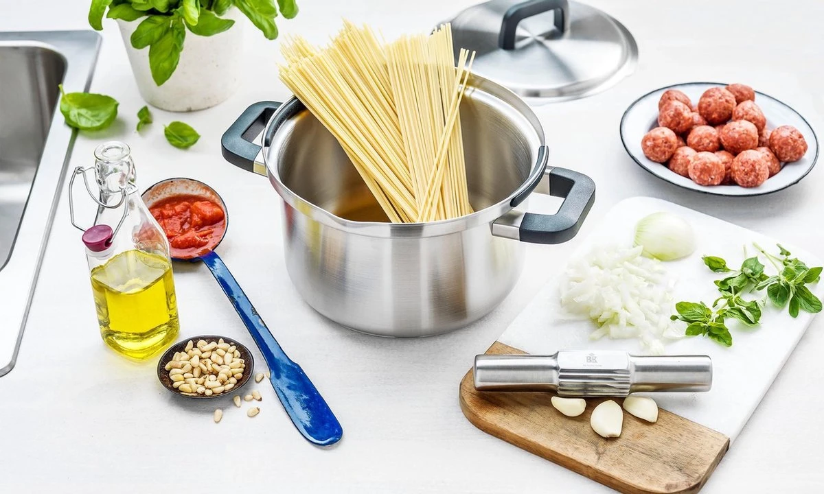 BK Flow Cool Pannenset - 9-delig - Veilig Afgietsysteem - Inductie 4 BK Flow Cool Pannenset - 9-delig - Veilig Afgietsysteem - Inductie - Afbeelding 4