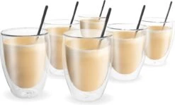 Vaja® Koffieglazen Set – Theeglazen Met Lepel – 350 Ml- Dubbelwandig - Cappuccino Glazen – Latte Macchiato Glazen - Theeglas 6 Stuks 17 Vaja® Koffieglazen Set – Theeglazen Met Lepel – 350 Ml- Dubbelwandig - Cappuccino Glazen – Latte Macchiato Glazen - Theeglas 6 Stuks -Aanbiedingen Keukengerei Winkel 1200x724 1