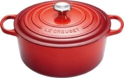Le Creuset Signature Braadpan - 4,2 L - 24 Cm - Kersenrood -Aanbiedingen Keukengerei Winkel 1200x753 5