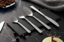 Swiss Pro+ Bestekset In Koffer-72 Delig-12 Persoons-Zwitsers Kwaliteit-Complete Set-100% Roestvrijstaal-Modern Gold -Aanbiedingen Keukengerei Winkel 1200x799 17