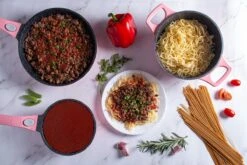 Royalty Line Inductie Pannenset - Luxe 14-delige Pannenset Marmeren Coating - Pannen Met Afneembare Handvaten - Oven-Ready - PFAS-Vrij - Voor Alle Warmtebronnen - Afneembare Koudgrepen - Antiaanbaklaag - Koekenpan Met Glazen Deksels - Roze -Aanbiedingen Keukengerei Winkel 1200x800 49