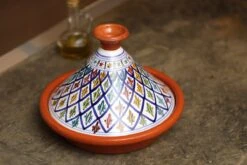 CRAFLAIR ~ Tajine ~ Ø 30 Cm ~ Geschikt Voor Inductie - Adapter ~ Handgemaakt ~ Geglazuurd Keramiek -Aanbiedingen Keukengerei Winkel 1200x800 79