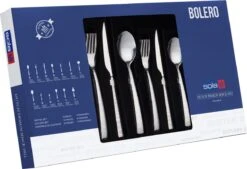 Sola Bestekset Bolero - Economy - 8 Persoons - 70 Delig - Zilver Chroomstaal 18/0 - RVS -Aanbiedingen Keukengerei Winkel 1200x821
