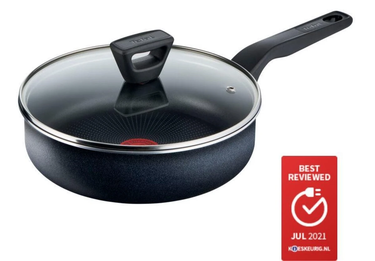 Tefal XL Force Hapjespan 24 Cm + Deksel - Niet Geschikt Voor Inductie 2 Tefal XL Force Hapjespan 24 Cm + Deksel - Niet Geschikt Voor Inductie - Afbeelding 2