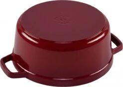 Staub - Ronde Cocotte 24 Cm - Kers 7 Staub - Ronde Cocotte 24 Cm - Kers -Aanbiedingen Keukengerei Winkel 1200x856 2