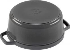 Staub Cocotte - Rond - 24 Cm - Grafietgrijs -Aanbiedingen Keukengerei Winkel 1200x859 2