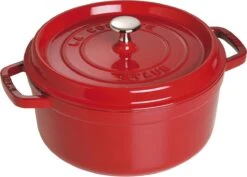 Staub - Ronde Cocotte 24 Cm - Kers 9 Staub - Ronde Cocotte 24 Cm - Kers -Aanbiedingen Keukengerei Winkel 1200x862 2