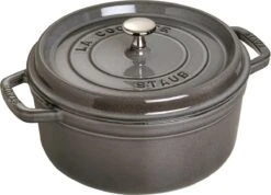 Staub Cocotte - Rond - 24 Cm - Grafietgrijs -Aanbiedingen Keukengerei Winkel 1200x865 1