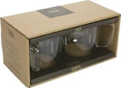 Gusta Fika - Glas - 300ml - Koffie Thee - 4 Stuks -Aanbiedingen Keukengerei Winkel 1200x877 5