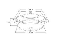 BK Fortalit Braadpan Ø 24 Cm / 2,5L - Emaille - Inductie 13 BK Fortalit Braadpan Ø 24 Cm / 2,5L - Emaille - Inductie -Aanbiedingen Keukengerei Winkel 1200x881