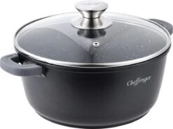 Cheffinger Kookpan/Diepe Pan Met Deksel - 20cm - 2,5L -Aanbiedingen Keukengerei Winkel 1200x898 4