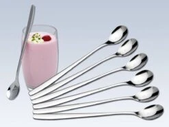 Dessertlepels - Cocktaillepels - IJslepels - Latte Macchiato Lepels - Yoghurtlepels - Set Van 6 Stuks -RVS (18/0) -19 Cm -Aanbiedingen Keukengerei Winkel 1200x900 5