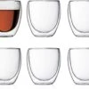 Glasrijk® Theeglazen - Dubbelwandige Glazen - 250 Ml - 6 Stuks - Koffieglazen - Theeglas - Cappuccino Glazen - Latte Macchiato Glazen