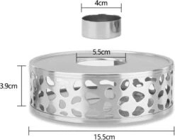 INTIRILIFE Theepot Warmer In Zilver – Roestvrijstalen Theepot Met Patroon Voor Hittebestendige Theepotten – Roestvrijstalen Theewarmer Voor Koffie, Thee En Nog Veel Meer. -Aanbiedingen Keukengerei Winkel 1200x955 2