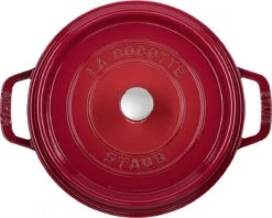 Staub - Ronde Cocotte 24 Cm - Kers 8 Staub - Ronde Cocotte 24 Cm - Kers -Aanbiedingen Keukengerei Winkel 1200x960 2