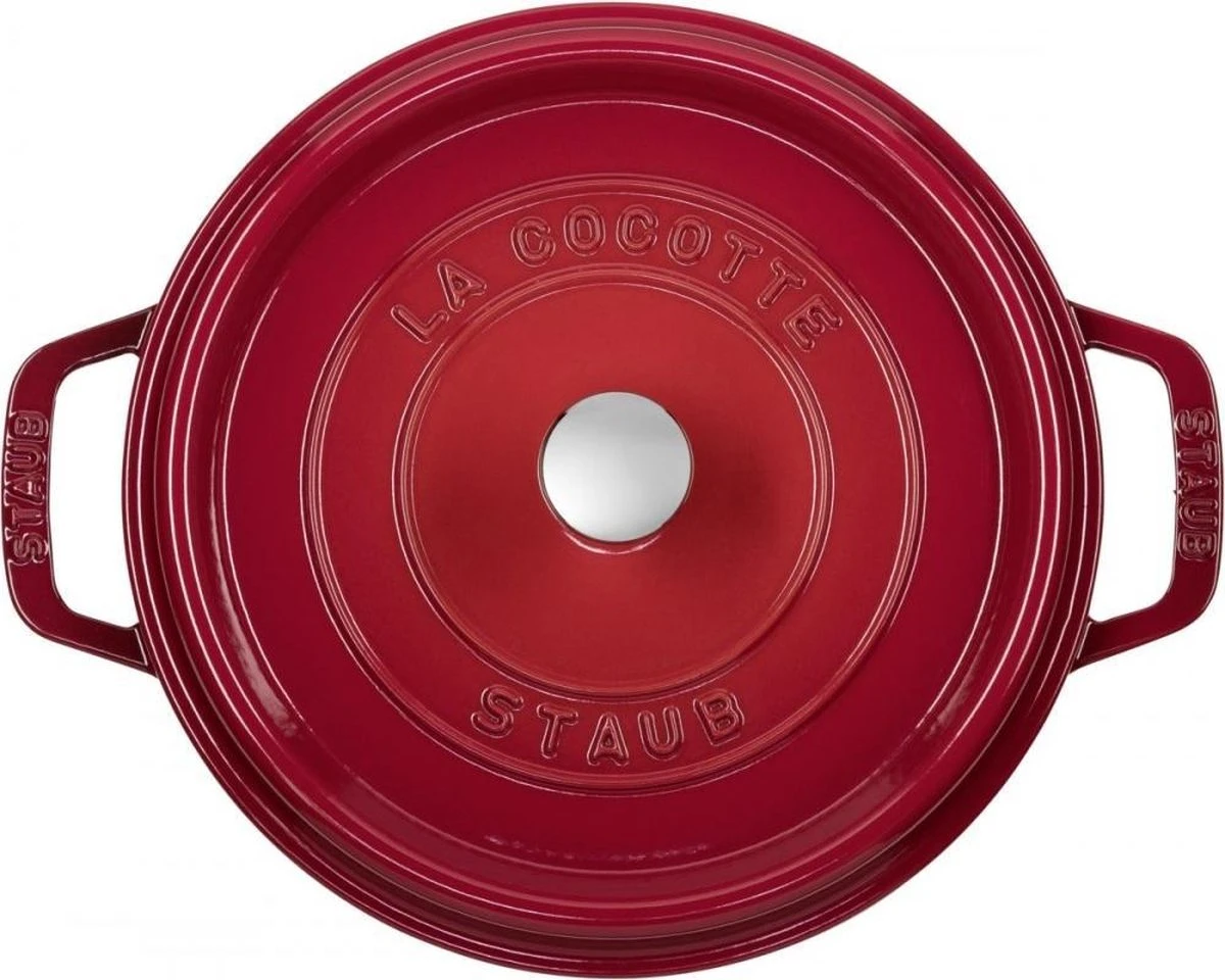 Staub - Ronde Cocotte 24 Cm - Kers 4 Staub - Ronde Cocotte 24 Cm - Kers - Afbeelding 4