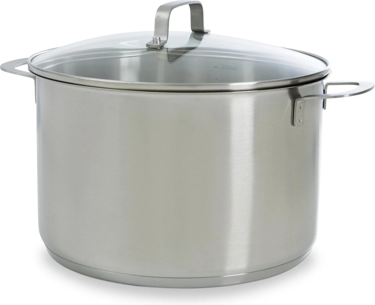 BK Bistro Soeppan Ø 24 Cm - RVS - Glazen Deksel - Inductie 1 BK Bistro Soeppan Ø 24 Cm - RVS - Glazen Deksel - Inductie