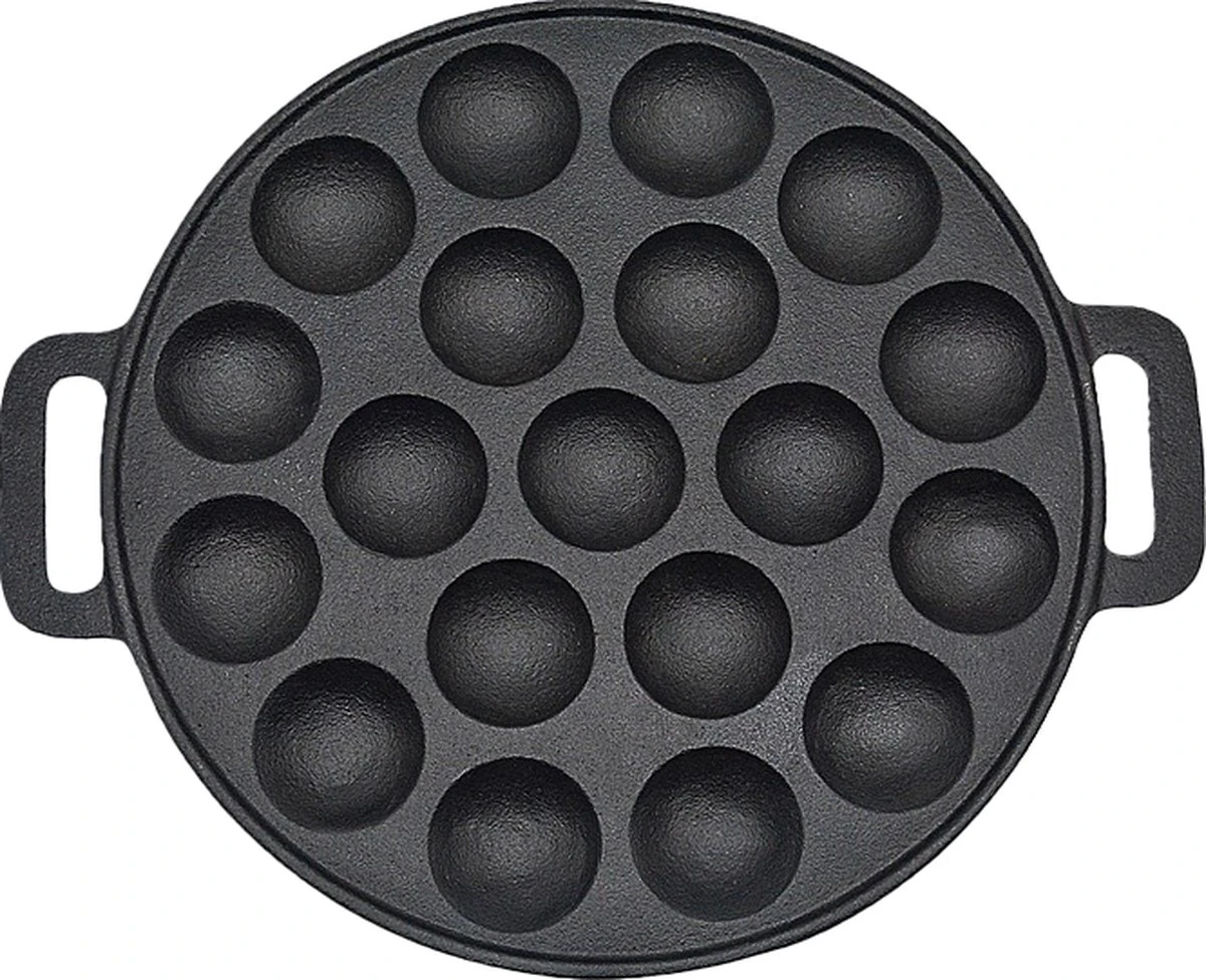 Poffertjespan - Gietijzer - Ø 24 Cm - Poffertjesmaker - 19 Poffertjes - Poffertjespan Inductie 1 Poffertjespan - Gietijzer - Ø 24 Cm - Poffertjesmaker - 19 Poffertjes - Poffertjespan Inductie