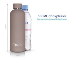 TIGR The Minimalist - Drinkfles - Thermosfles - RVS - 500ml - Taupe -Aanbiedingen Keukengerei Winkel 1200x976 6