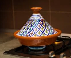 CRAFLAIR ~ Tajine ~ Ø 30 Cm ~ Geschikt Voor Inductie - Adapter ~ Handgemaakt ~ Geglazuurd Keramiek -Aanbiedingen Keukengerei Winkel 1200x982 3