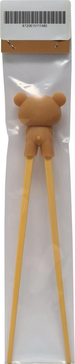 DongDong - Eetstokjes Voor Kinderen - Beer Motief - 22.5 Cm - Bruin -Aanbiedingen Keukengerei Winkel 248x1200