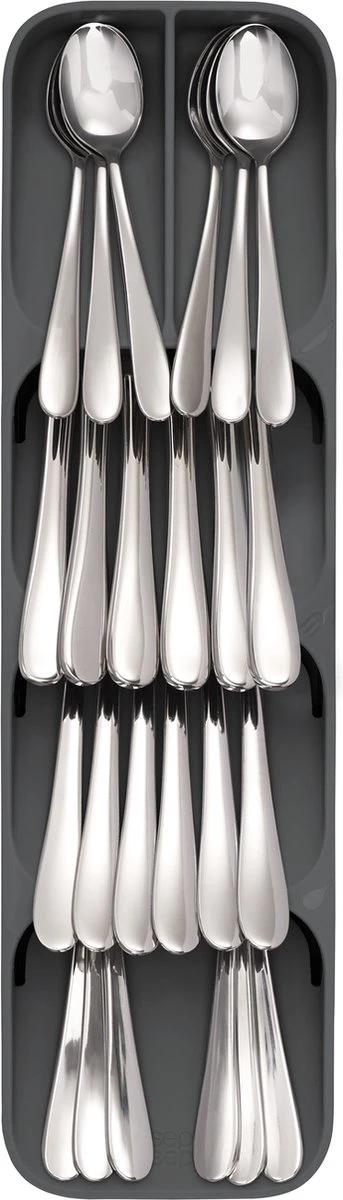 Joseph Joseph - Duo - Bestek Organiser Compact - Grijs 1 Joseph Joseph - Duo - Bestek Organiser Compact - Grijs