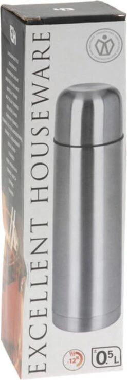 Merkloos Excellent Houseware Bullet Isolatiekan - 0,5 L - RVS -Aanbiedingen Keukengerei Winkel 401x1200