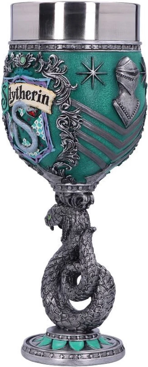 Nemesis Now - Harry Potter - Slytherin - Wijnkelk - Blauw - 19.5cm 6 Nemesis Now - Harry Potter - Slytherin - Wijnkelk - Blauw - 19.5cm - Afbeelding 6