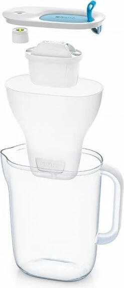 BRITA - Waterfilterkan Style Cool - Blauw - 2,4L + 3 MAXTRA+ Waterfilterpatronen -Aanbiedingen Keukengerei Winkel 518x1200