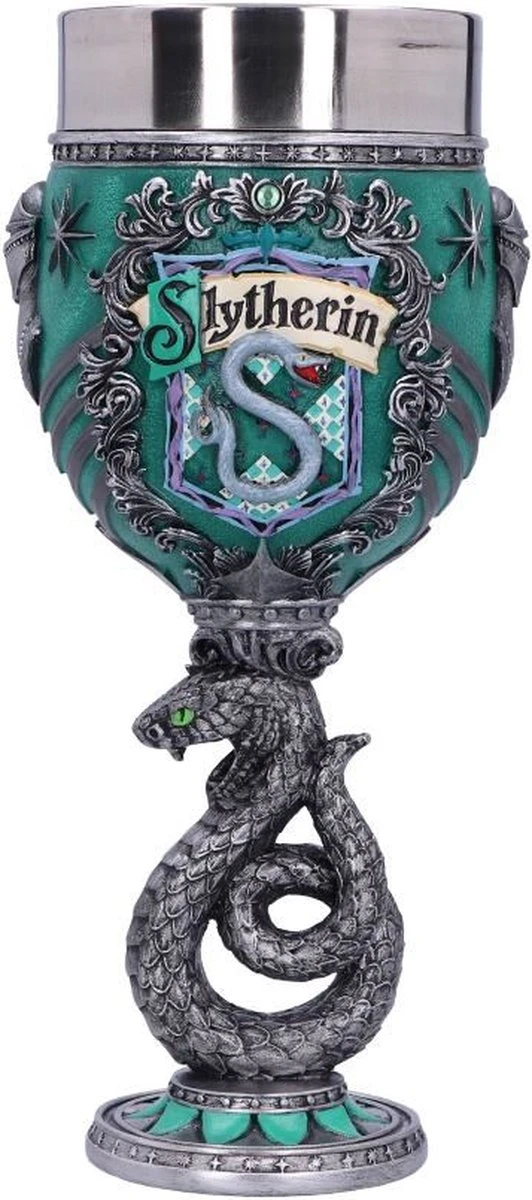 Nemesis Now - Harry Potter - Slytherin - Wijnkelk - Blauw - 19.5cm