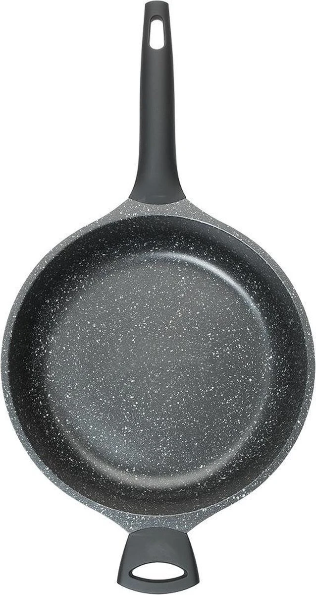 Sola Hapjespan Fair Cooking - Ø 28 Cm - Zwart/wit - Aluminium - Antiaanbaklaag 5 Sola Hapjespan Fair Cooking - Ø 28 Cm - Zwart/wit - Aluminium - Antiaanbaklaag - Afbeelding 5