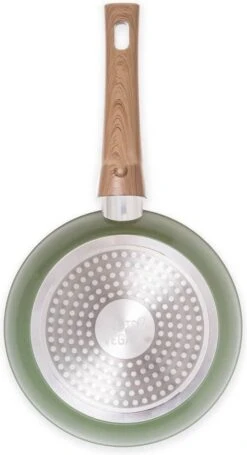 Just Vegan Koekenpan ECO Met Afneembaar Handvat 20 Cm Aluminium Groen -Aanbiedingen Keukengerei Winkel 651x1200