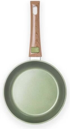 Just Vegan Koekenpan ECO Met Afneembaar Handvat 20 Cm Aluminium Groen -Aanbiedingen Keukengerei Winkel 656x1200