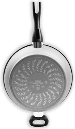 Merkloos Keukenpan Met Deksel En Heeft Een Diameter Van Ø 28 Cm - Luxe Hapjespan Keukenpan Van 28cm Anti-aanbaklaag - Handvat Zwart - Pan Met Deksel -Aanbiedingen Keukengerei Winkel 706x1200