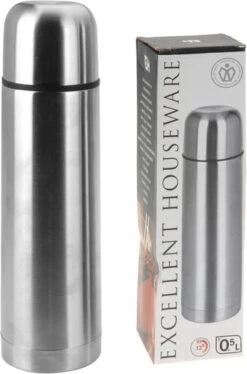 Merkloos Excellent Houseware Bullet Isolatiekan - 0,5 L - RVS -Aanbiedingen Keukengerei Winkel 792x1200